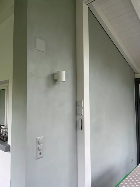 fugenloser naturofloor wandbelag einfamilienhaus sirnach tg